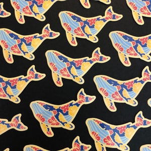 2&quot;x2&quot; Vinyl Sticker Hawaiian Humpback Whale