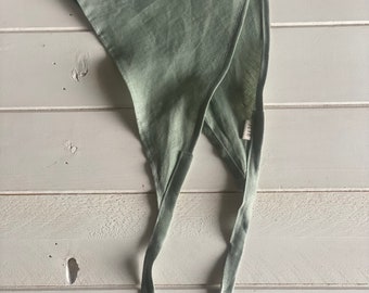 Linen Headscarf Bandana: Unisex Triangle Scarf, Breathable Kerchief