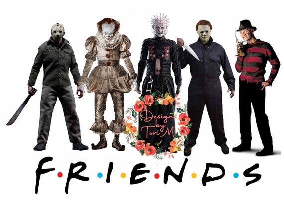 Horror-Make-up-Tasche 'Friends Killer' – 3D-Druck, Segeltuch, 23x17 Cm (Michael Myers, Jason)