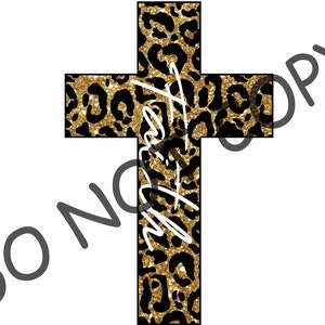 Leopard Faith Cross sublimation design download, leopard faith cross png, leopard faith cross sublimation download, cross png, leopard png