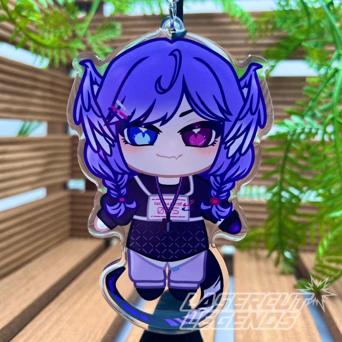 Obsydia 3.5 and 4in Acrylic Charm Nijisanji EN Vtuber Merch - Etsy