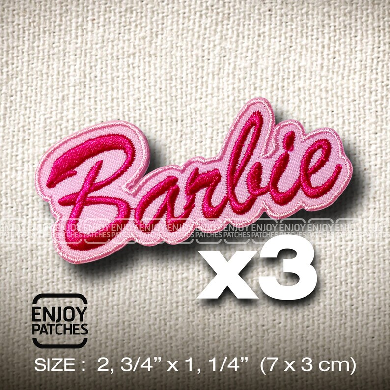 X3 Barbie Patch Iron on DIY Clothing Outfit Cap Jacket | Etsy