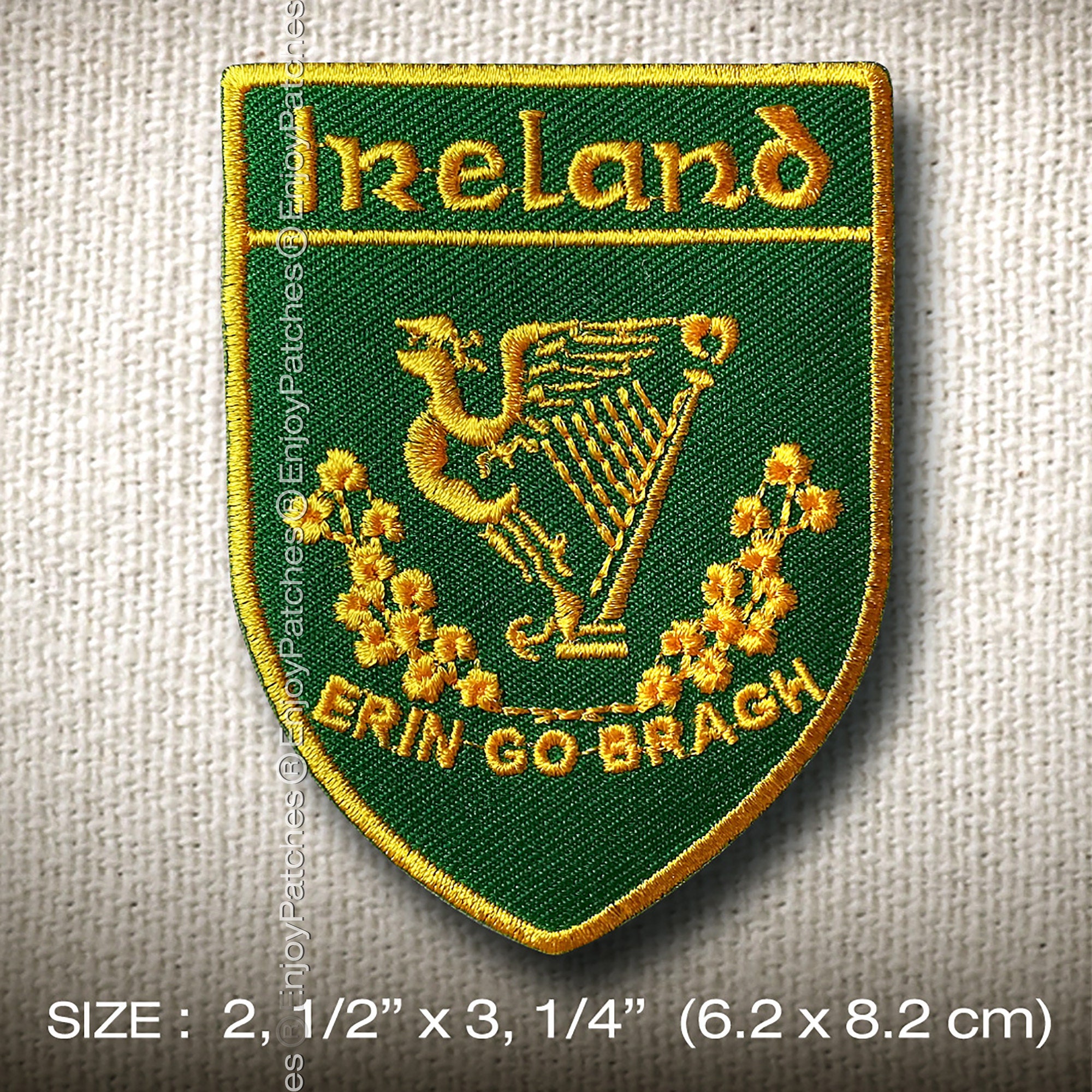 IRELAND Enjoy Iron On Patch Gift DIY Craft Hobby T-shirt | Etsy