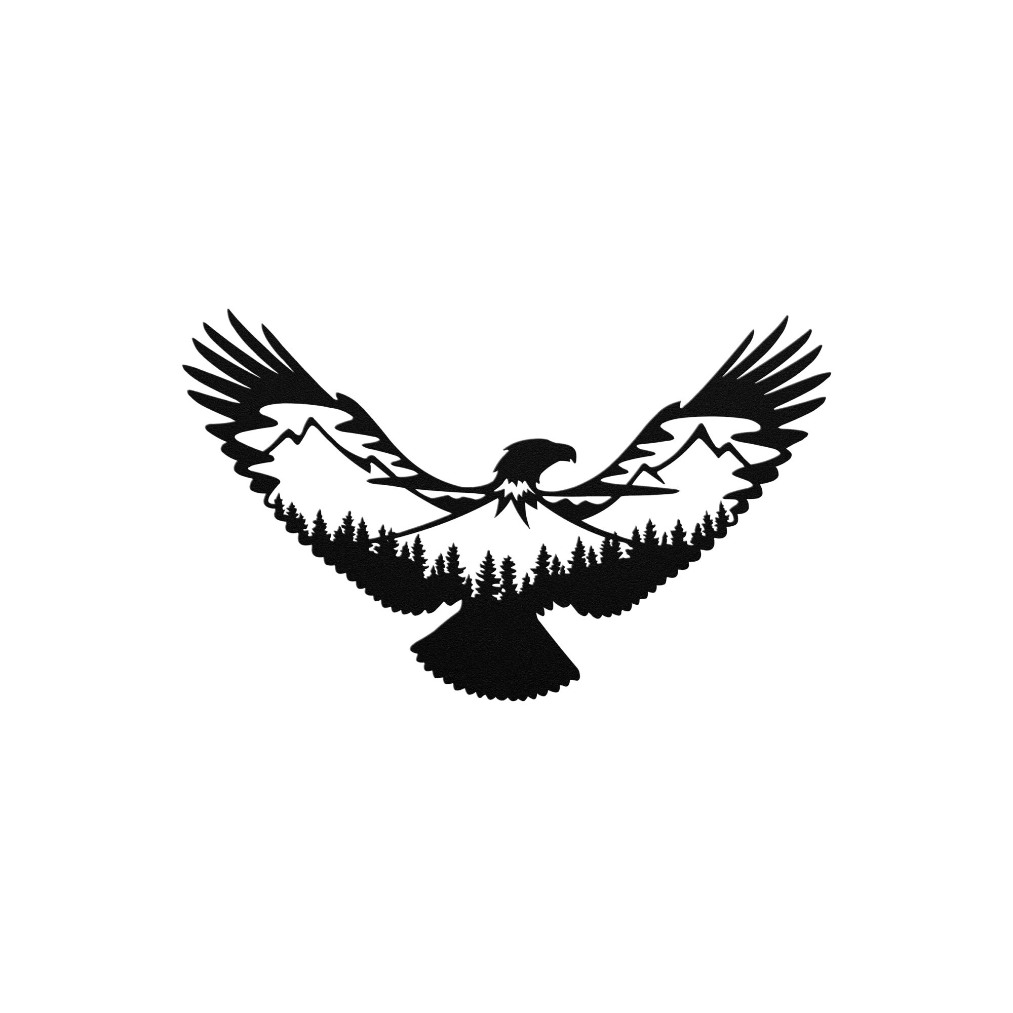 Outdoor Metal Wall Art Eagle Metal Wall Art Angel Wings Etsy