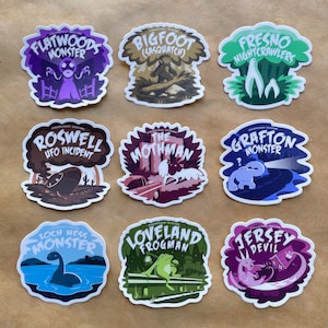 Cryptid Encounter Series 1 - Individual Stickers