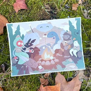 Cryptid Scouts Hullabaloo #1 - 5x7 postcard