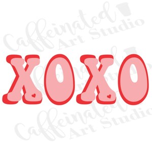 xoxo svg / xoxo retro svg / retro valentine svg / valentines day svg / heart svg / happy valentines day svg / digital download