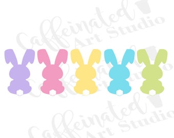 Easter bunnies svg / Easter svg / bunnies svg / bunny svg / bunny tail svg / digital download