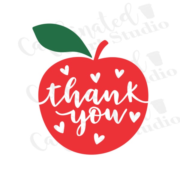 Teacher apple svg / Teacher svg / apple svg / teacher thank you svg / thank you svg / digital download