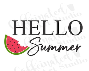 hello Summer svg / Summer svg / hello svg / watermelon svg / Summer sign svg / Porch sign svg / digital download
