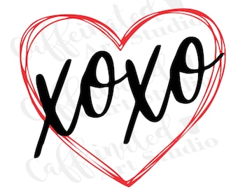 Download Xoxo Heart Svg Etsy