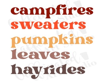campfires svg / fall quote svg / hello Fall svg / Fall svg / sweater weather svg / digital download