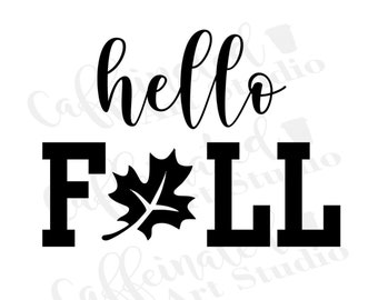 hello Fall svg / Fall svg / hello svg / digital download