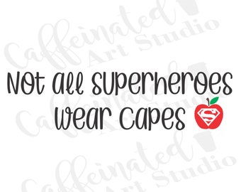 Download Superhero Teacher Svg Etsy