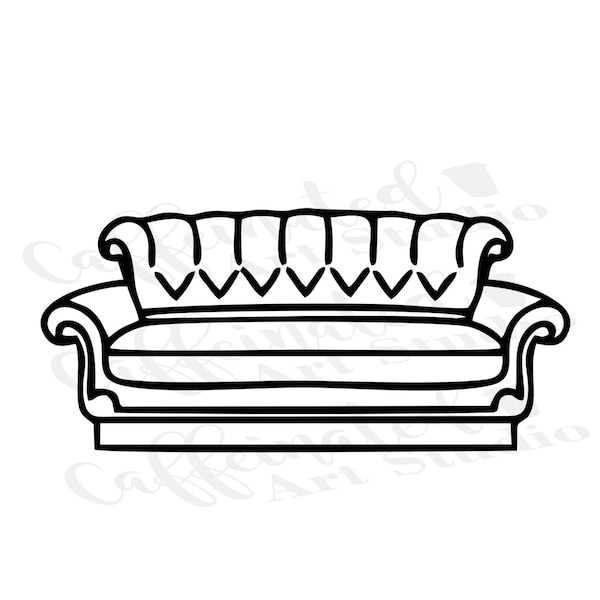 Friends couch svg / Pivot Friends svg / couch svg / Friends inspired svg / digital download