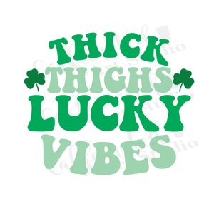 coxas grossas vibrações da sorte svg / lucky svg / lucky retro svg / dia de São Patrício svg / feliz dia de São Patrício / download digital