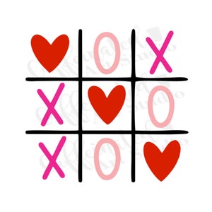 Tic tac toe Valentine svg / tic tac toe svg / Valentines day tic tac toe svg / valentines day svg / digital download