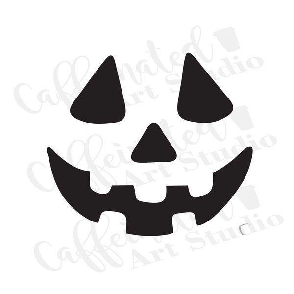 Jack-o-lantern face svg / pumpkin face svg / Halloween svg / digital download