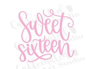 Download Sweet 16 Svg Etsy
