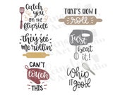 cooking svg / cooking quotes svg / kitchen svg / baking svg / they see me rollin svg / digital download