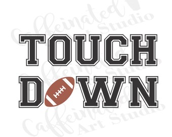 Download Clip Art Football Touch Down Digital File Heart Svg Vinyl Car Window Decal Accessory Sticker Monogram Tag Laptop Iphone Art Collectibles