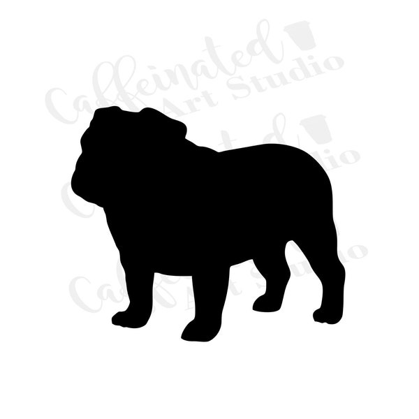 Bulldog svg / english bulldog svg / digital download