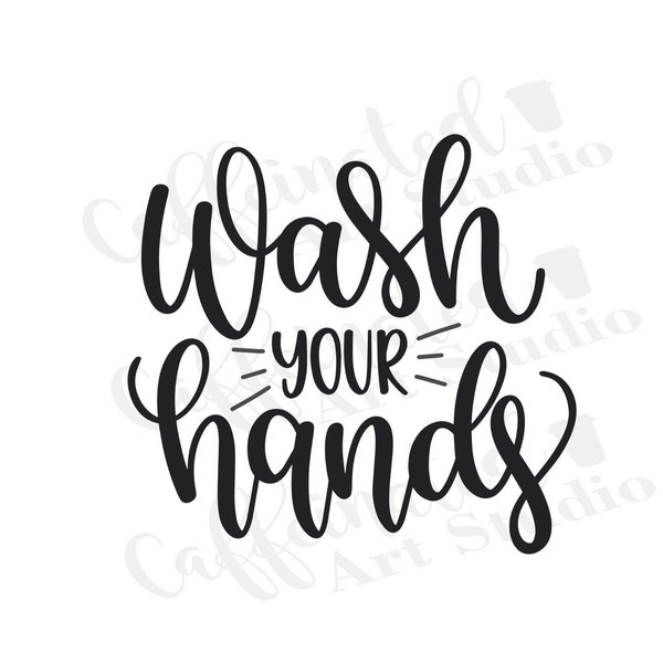 wash your hands svg / bathroom svg / digital download