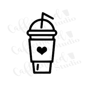 coffee svg / coffee frappe svg / frappuccino svg / digital download