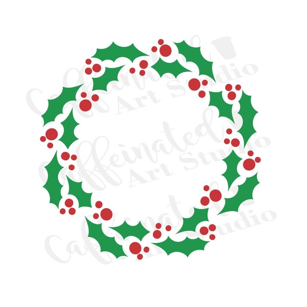 Christmas svg / Christmas wreath svg / wreath svg / digital download