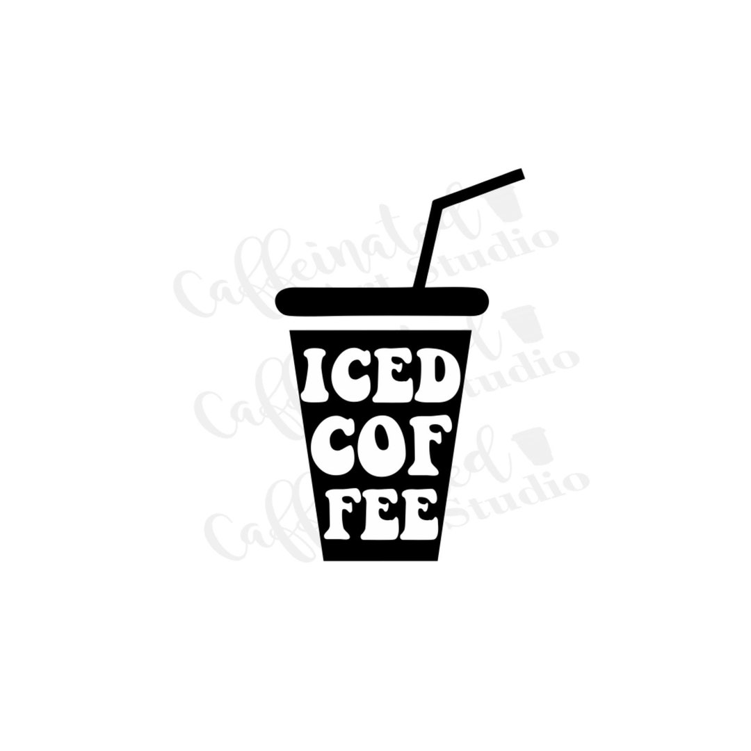 Iced Coffee Svg / Iced Coffee Queen Svg / Coffee Svg / Digital Download Etsy