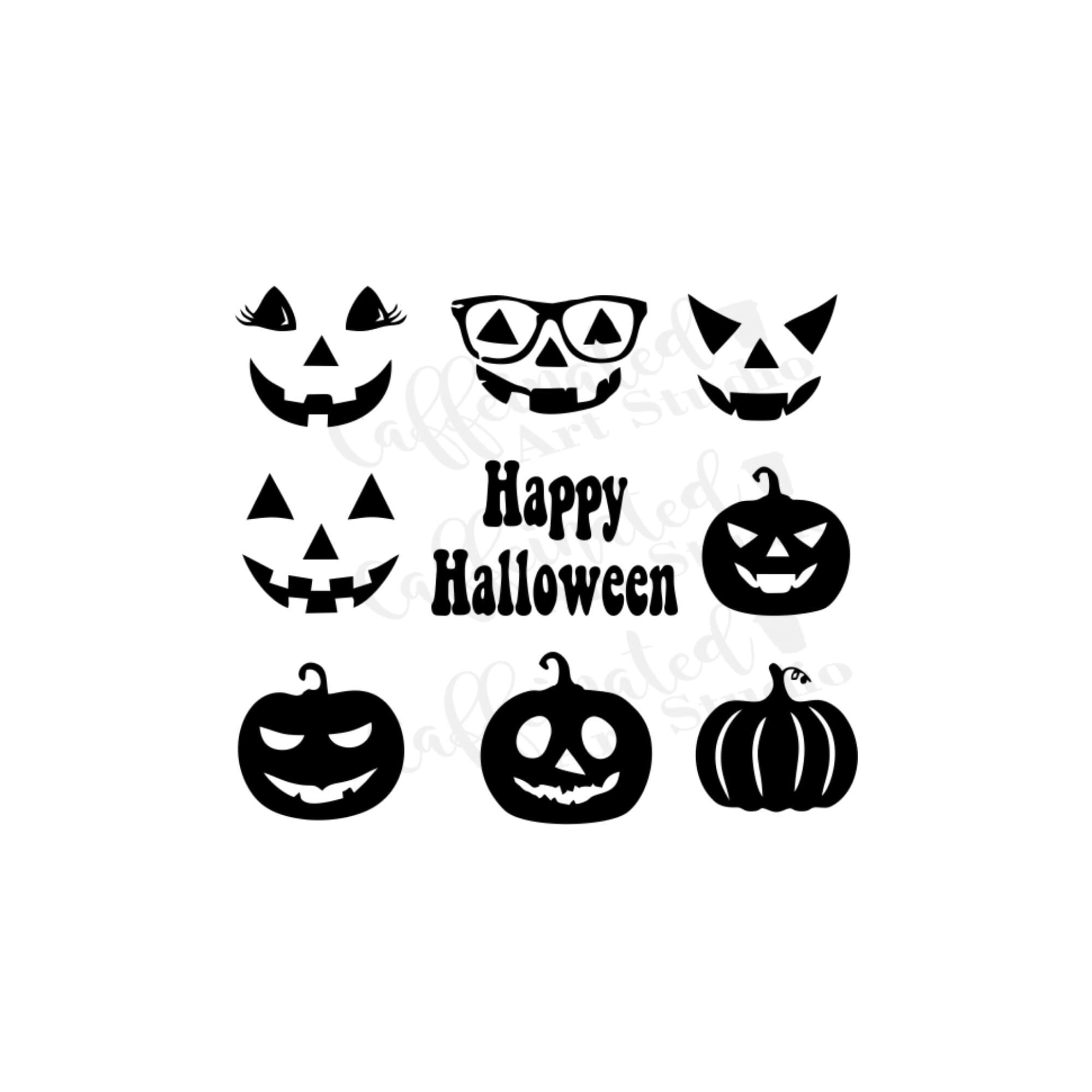 Jack-o-lantern face svg / pumpkin face svg / pumpkin svg / Halloween …