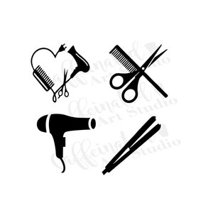 Hairdresser svg / salon svg / hairdresser tools svg / digital download