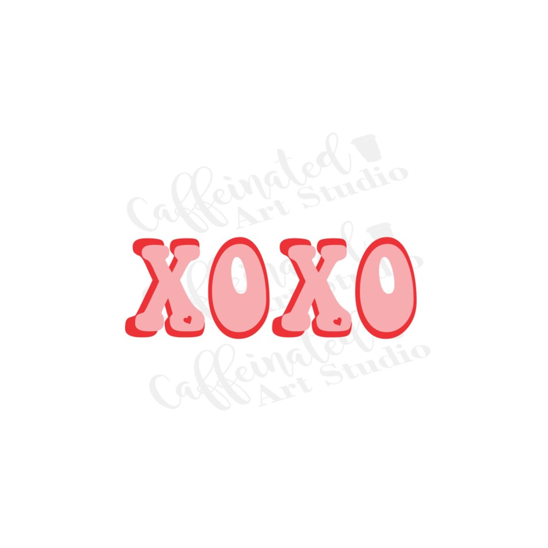 Xoxo Svg / Xoxo Retro Svg / Retro Valentine Svg / Valentines Day Svg ...