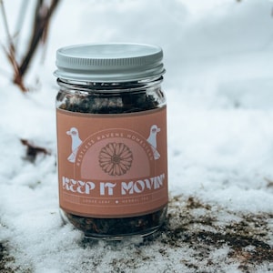 Keep it movin’ Tea Blend | Loose Leaf Tea | Herbal Medicinal Tea | Ecologically Grown in Canada | Restless Ravens Homestead