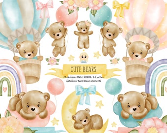 Baby Bear Clipart Etsy