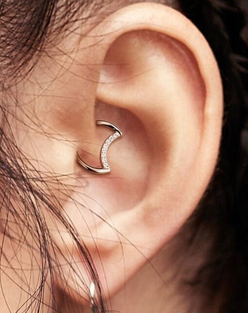 Crescent moon hotsell daith earring