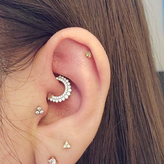 Sterling silver daith piercing sale