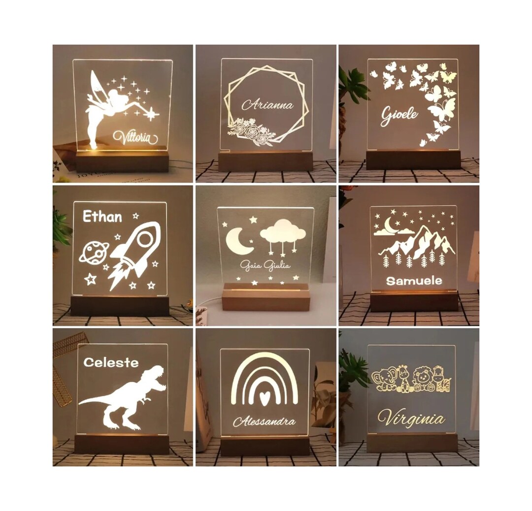 Nursery Night Light Baby Night Light Kids Night Light Personalized ...