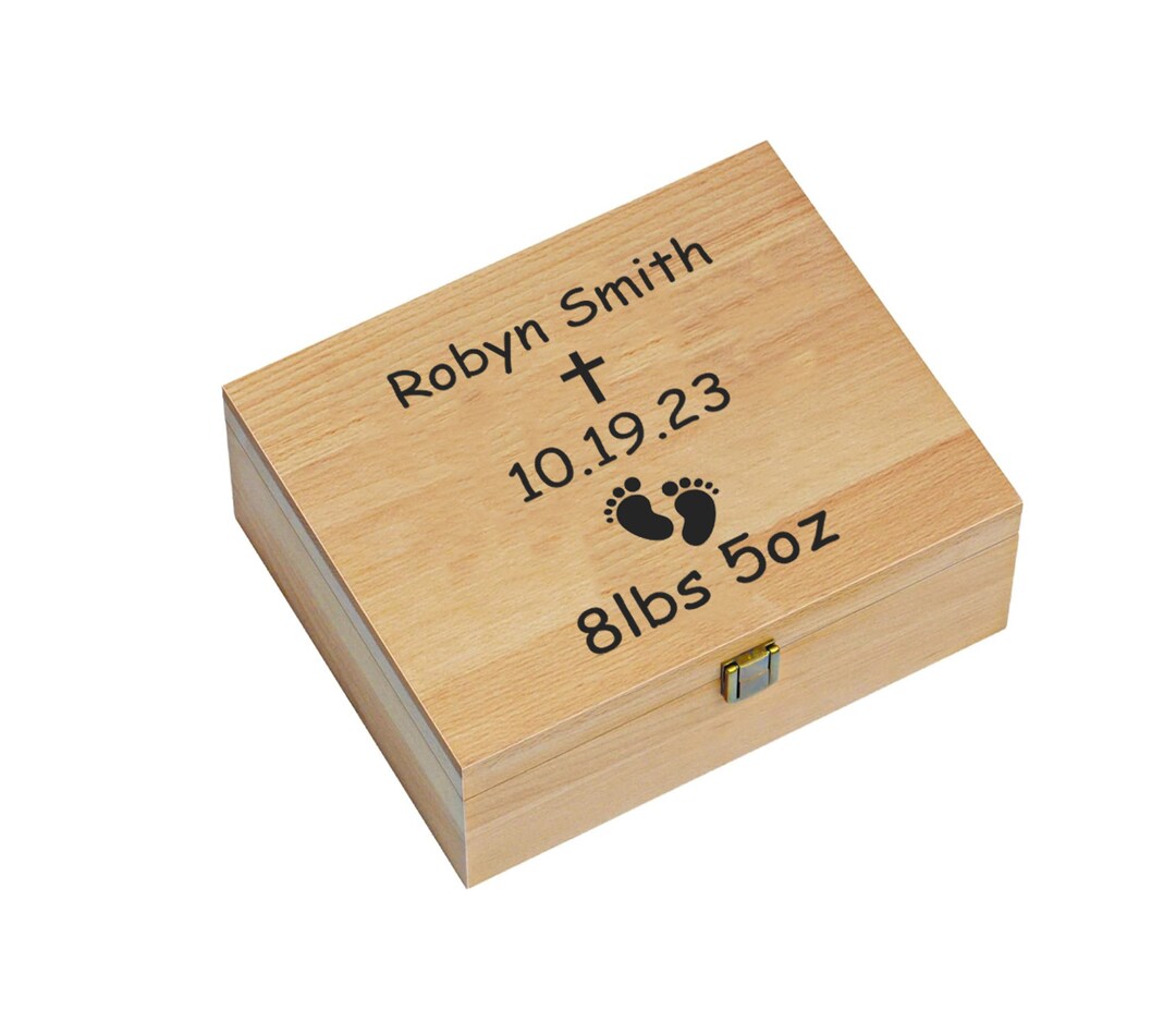 Baptism Keepsake Box Baby Keepsake Box Personalized Etsy