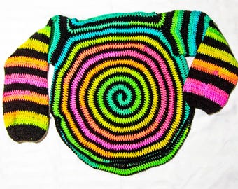 Crochet Spiral Pullover | Erwachsenengrößen