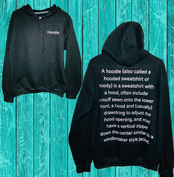 Hoodie definition sweatshirt inspired by the Hoodie seen in Etsy