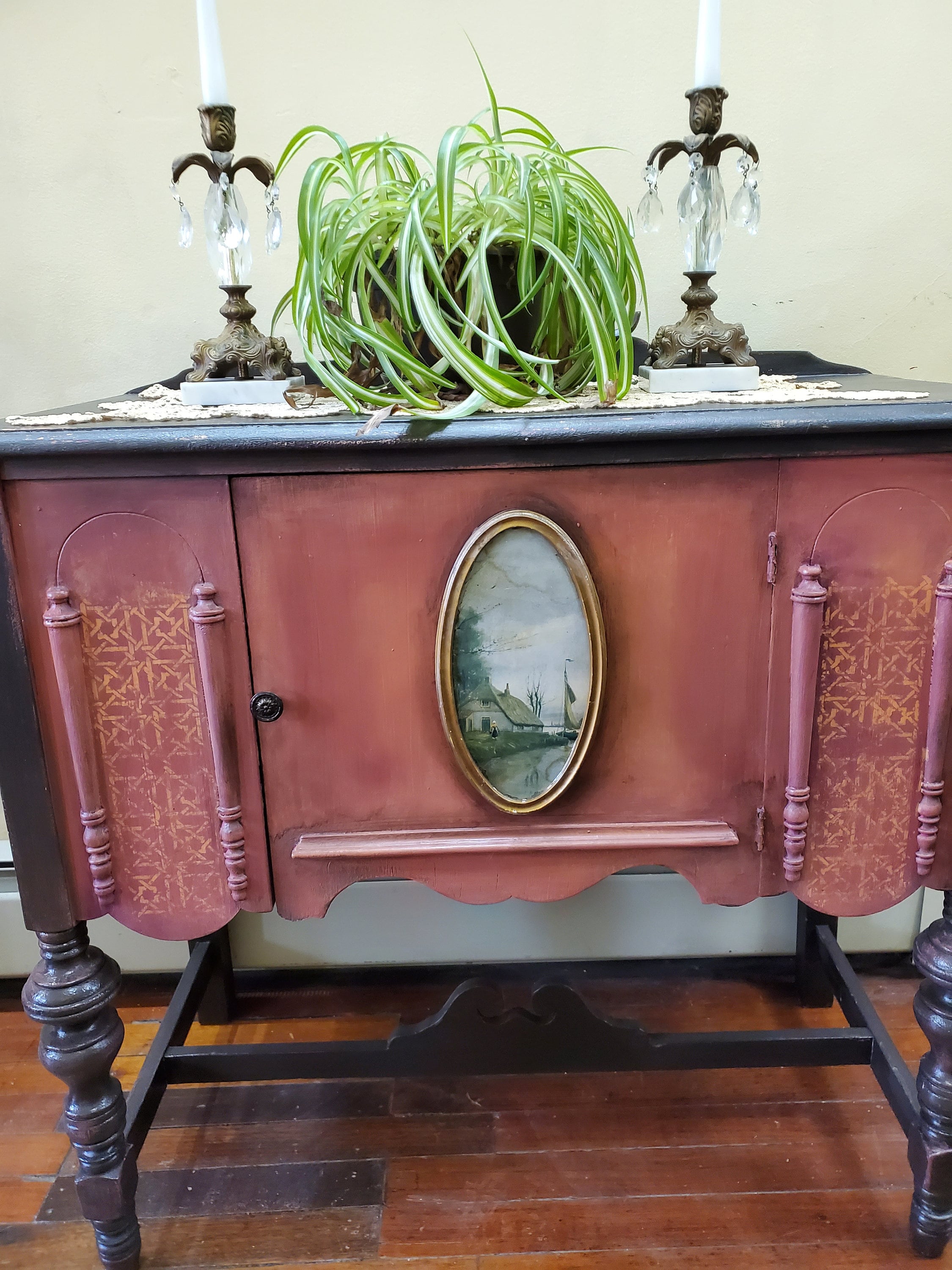 Antique buffet cheap table