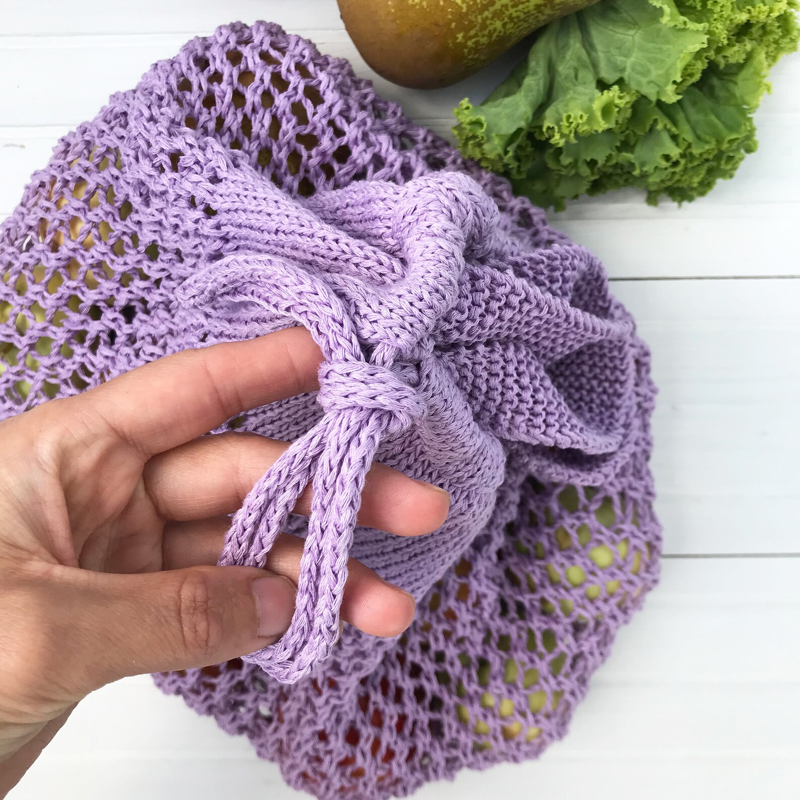 Reusable Produce Bag KNITTING PATTERN Easy Produce Bag Tutorial Net