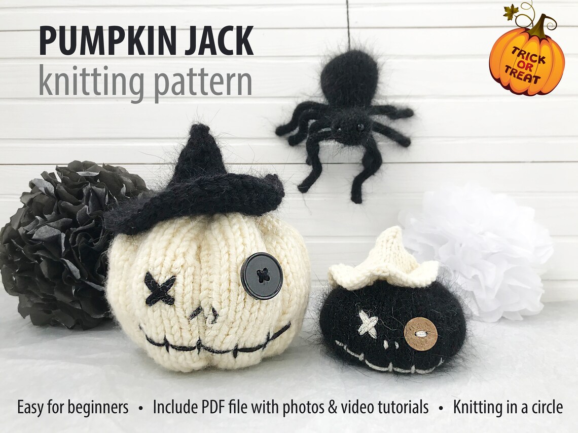 Pumpkin KNITTING PATTERN Simplicity Halloween Patterns Etsy