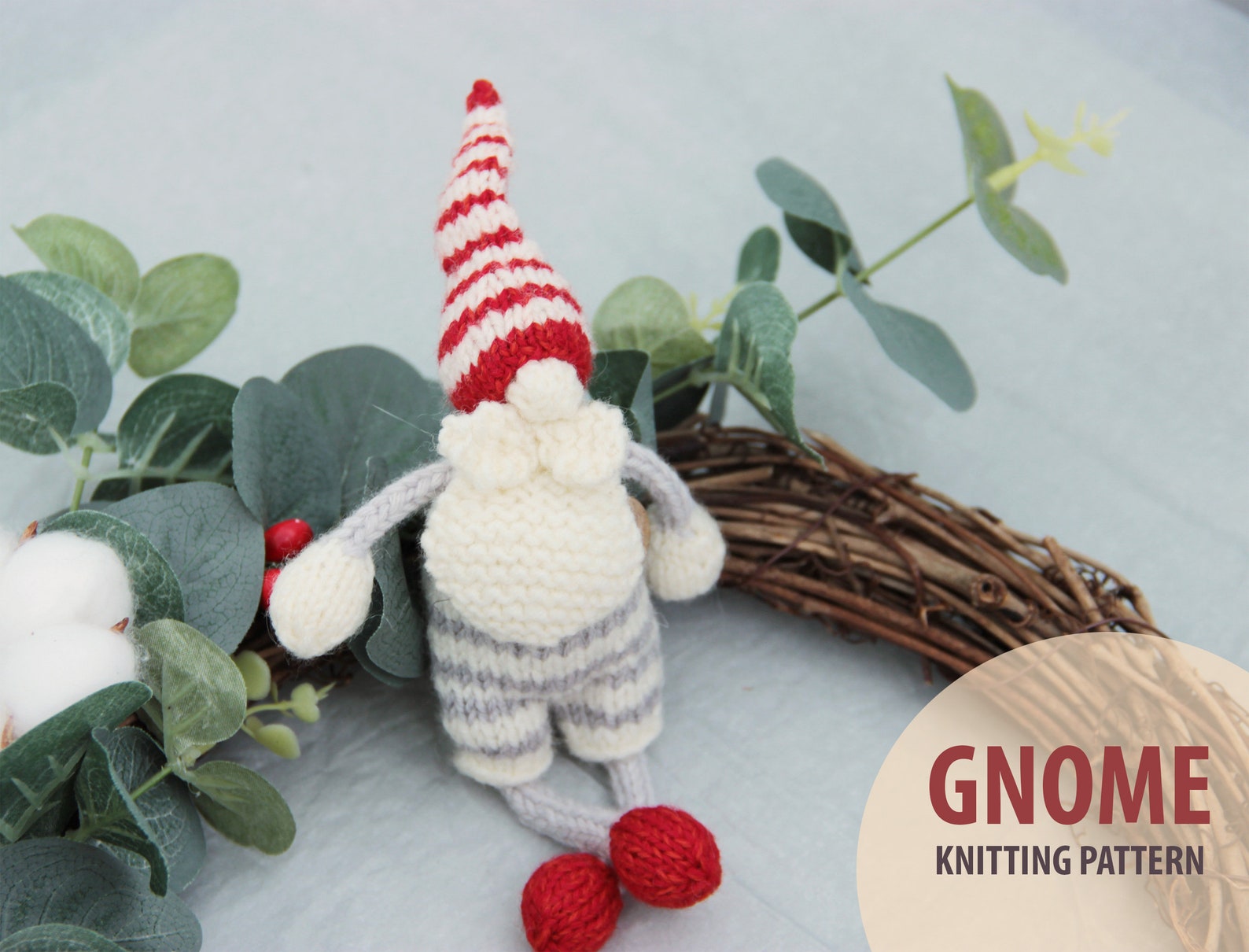 Gnome Knitting PATTERN Scandinavian Gnome DIY Tutorial Nisse - Etsy