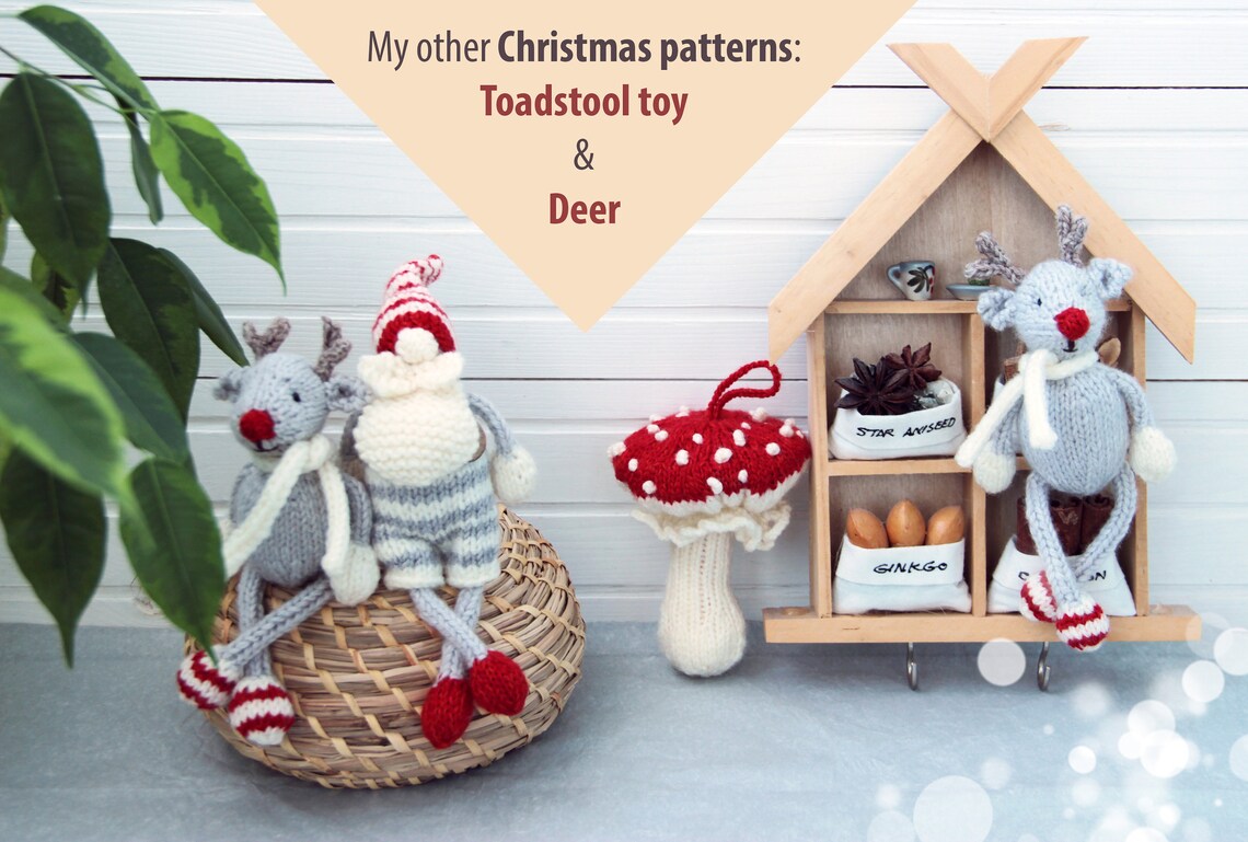 Holly Napkin Ring Knitting PATTERN Christmas Napkin Holders Etsy