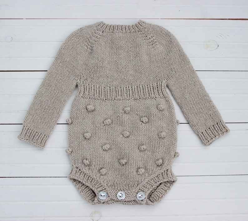 Knit Baby Romper Sweater Romper Baby Newborn Longsleeve Etsy