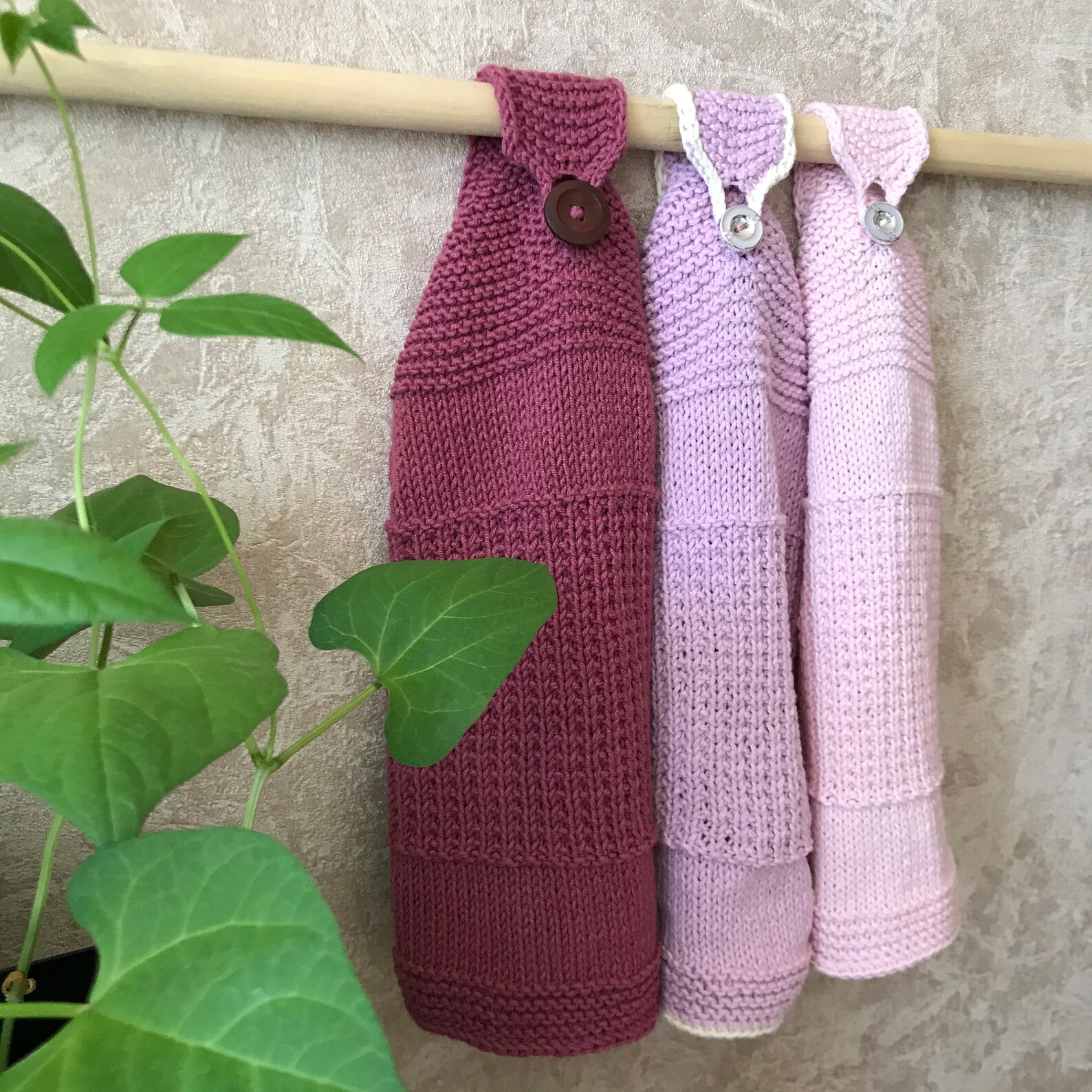 Kitchen Dish Towel Knitting PATTERN Hanging towel DIY Etsy