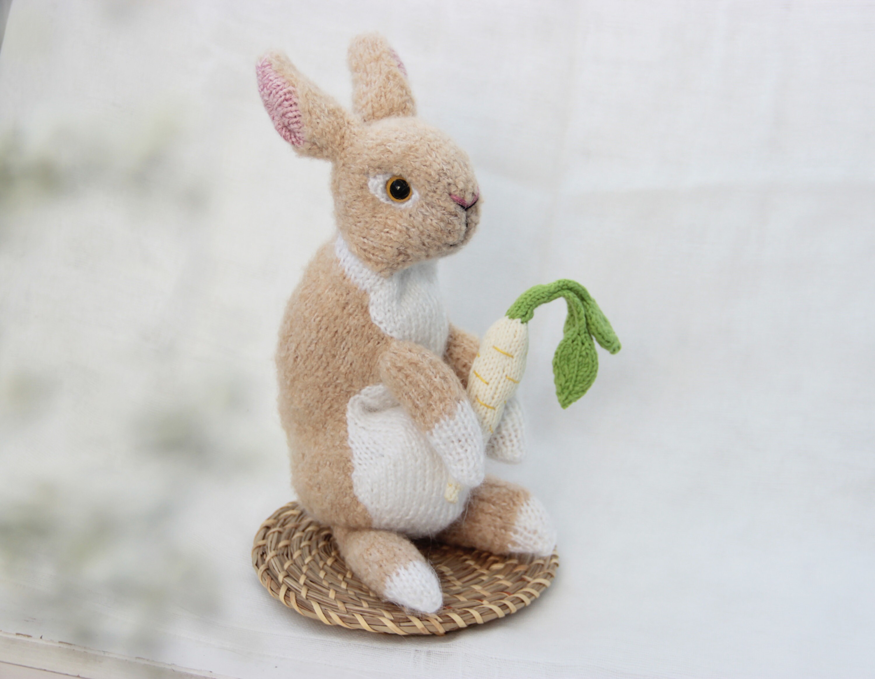 Doll & Model Making stuffed soft plush animal hare toy making Easter decoration Bunny plushie