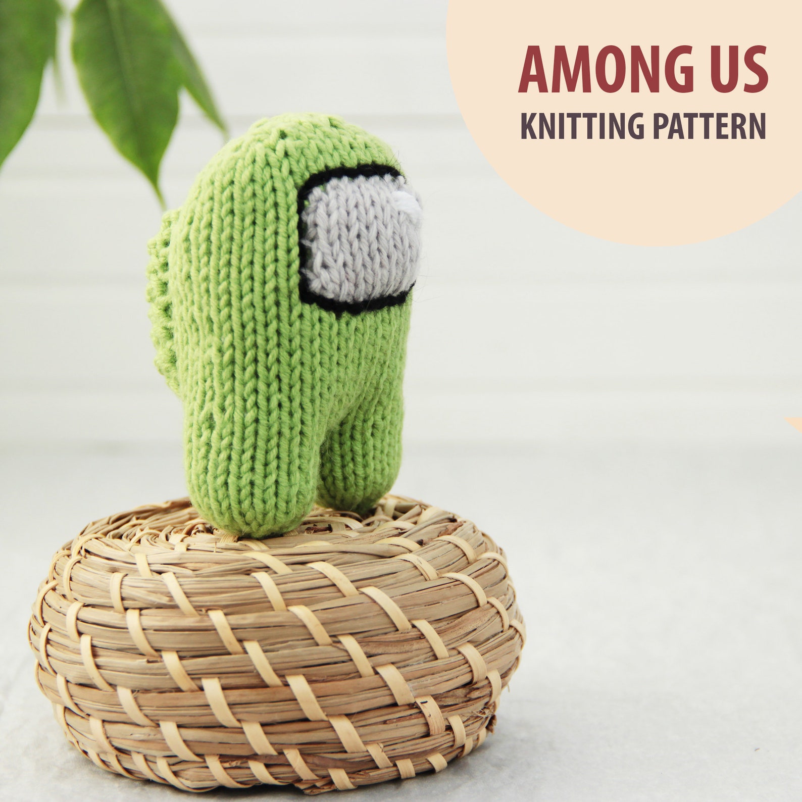 Among US knitting PATTERN DIY Among us Toy Amigurumi Among Etsy
